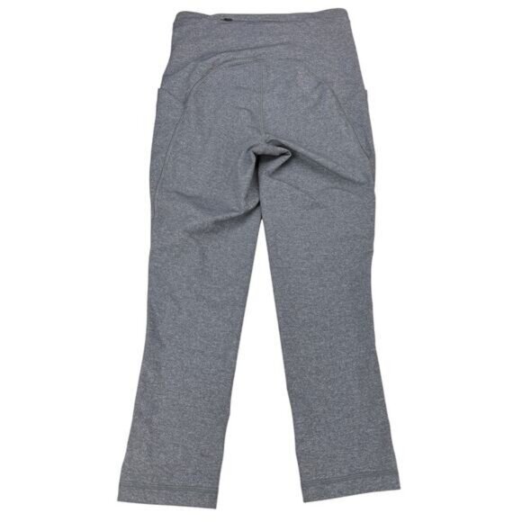 LULULEMON Swift Speed High-Rise Crop 21" Size 4 Heathered Black - Picture 6 of 8